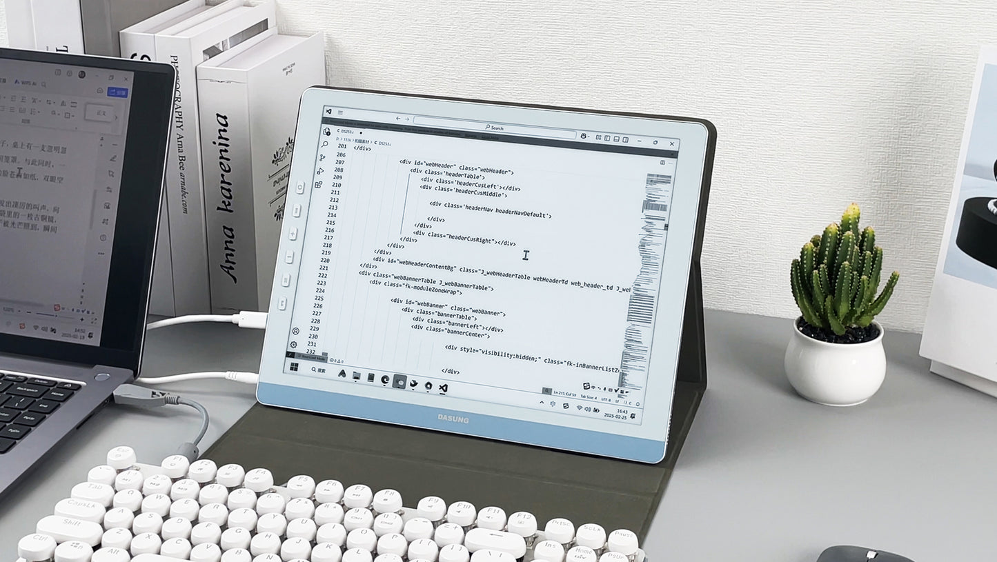 DASUNG Paperlike 13K: The World's First 13.3-inch Real 37Hz & 3K E-ink Monitor, Compatible with Windows & Mac